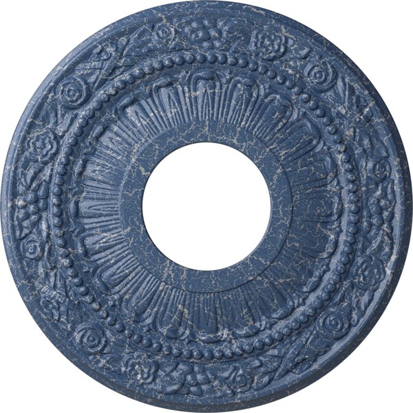 Ekena Millwork Nadia Ceiling Medallion (Canopies up to 4 7/8"), 12 1/8"OD x 3 5/8"ID x 7/8"P, Americana Crackle CM12NAAMC - main